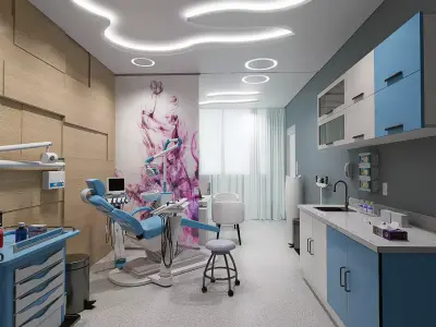 MEDICAL SPACES-DOCTOR OFFICE-DENTIST CLINIC 3D model