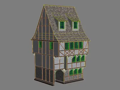 Medieval House 1 3D model