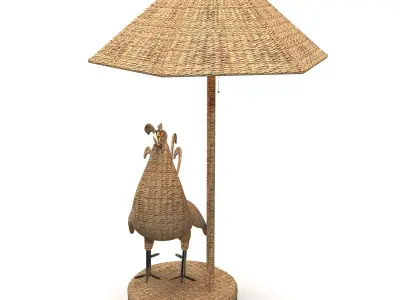 Cocorico Lamp  PBR 3D model