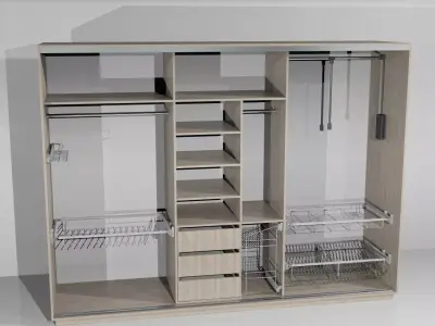 Wardrobe closet Free 3D model