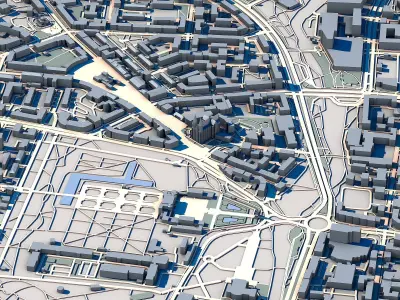 Bialystok Cityscape Podlaskie Voivodeship Architecture Poland  3D model