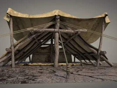 Survival Tent v2 3D model