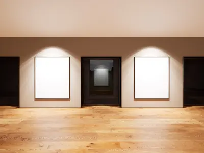 Art Gallery 001 UE4 3D model