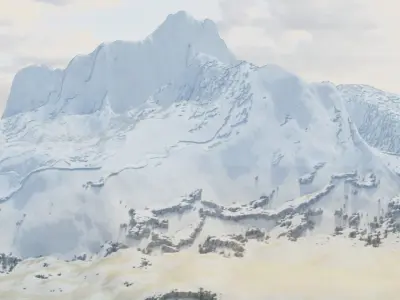 Mountain Terrain 1a 3D model