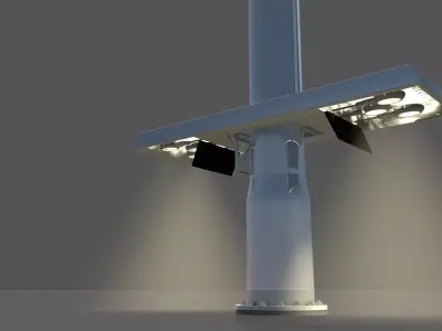 Lighting Tower for City 3D model