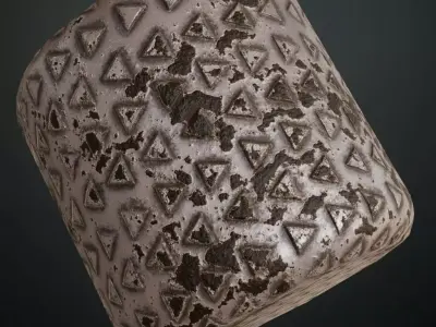 Silver Rust Metal Plate PBR Seamless Texture