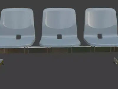 Hospital Bench 3d Model 3D model