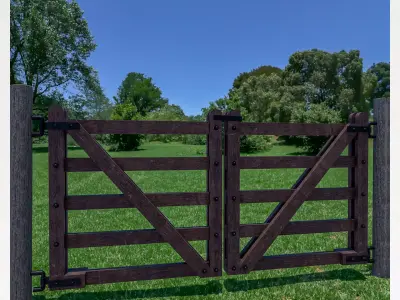 farm gate 3D model