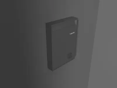 3 Mailboxes Low-poly 3D model