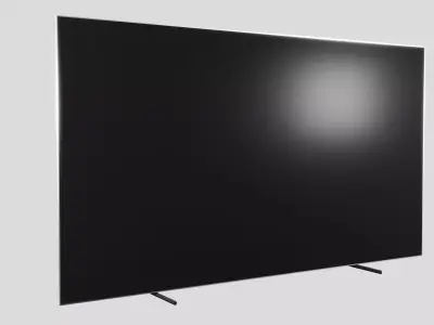TV Low Poly Ambilight 55 inches Low-poly 3D model