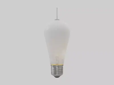 Light bulb model Low-poly 3D model