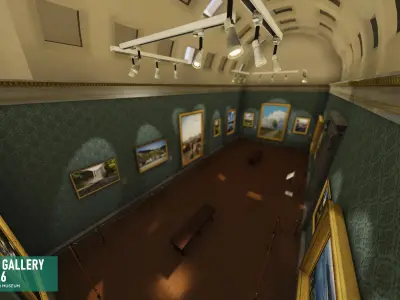 Art gallery Vol6 - modular museum 3D model