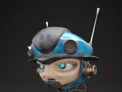 Mini Robot Head 3D model