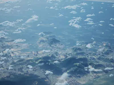 Busan South Korea City Landscape 3D Model 3D model