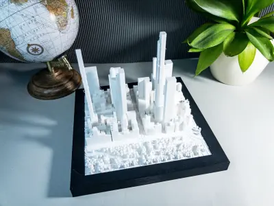 MIDTOWN MANHATTAN SKYSCRAPERS - CENTRAL PARK 3D print model
