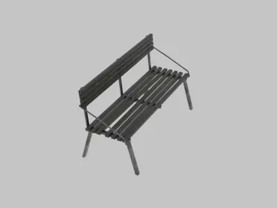 Bench 3D model 20