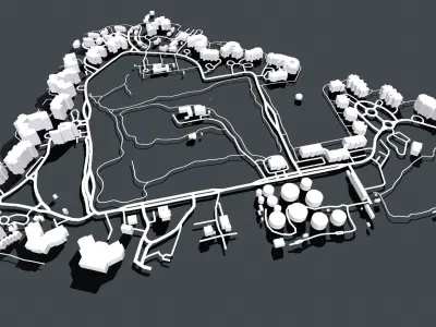 Fisher Island Florida USA 3D model