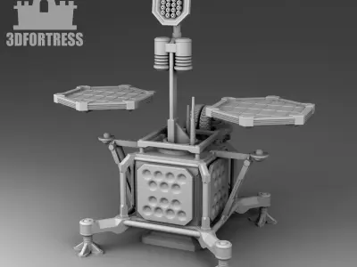 Martian weather station 3D print model