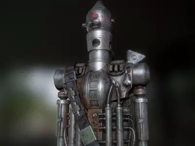 IG-88 Low-poly 3D model