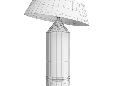 Crayon Table Lamp Low-poly 3D model