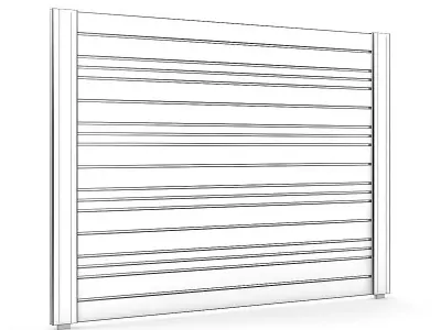 Wooden Fence 3D model