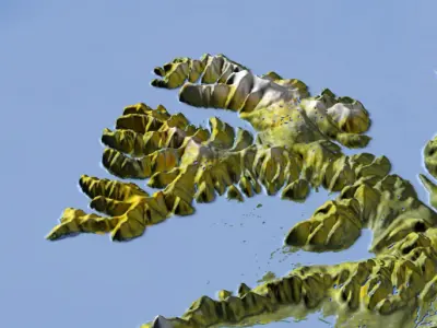 Iceland High resolution 3D relief maps 3D model