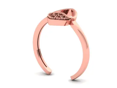 Solitaire Wedding Engagement Women Adjustable  Rings 3D print model