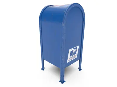 Mailbox Low-poly 3D model