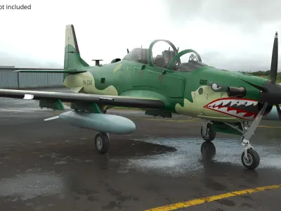  Super Tucano A-29 Plane Camo Green 