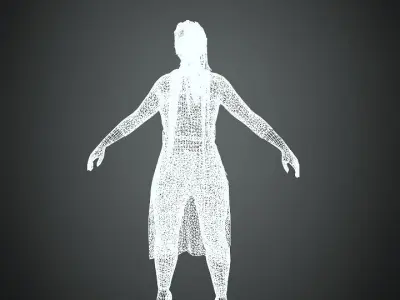 Asian Stylish lady 3D model