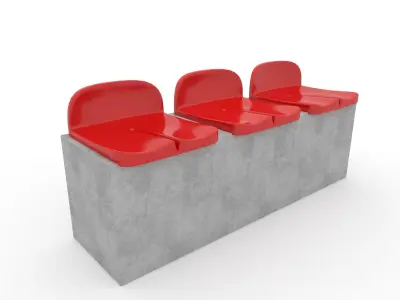 Collection Stadium Seats 6 3D Model Pack