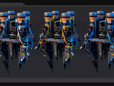 SF Terraformer - EX4 Low-poly 3D model