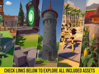 Low Poly Mega Bundle Low-poly 3D model