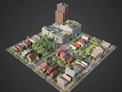 City District A1-R9 3D model