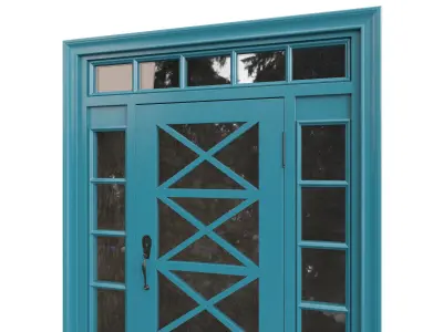 Entrance classic door 80 3D model