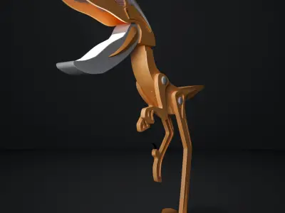Raptor Lamp Free 3D model