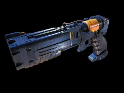 Laser pistols Fallout 3D model
