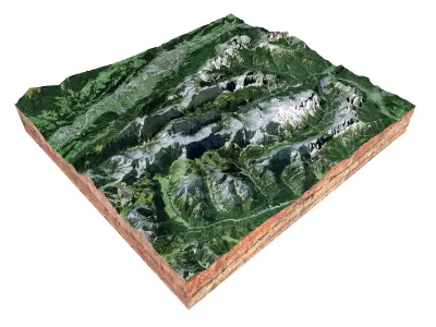 Naturpark Karwendel Austria 3D model