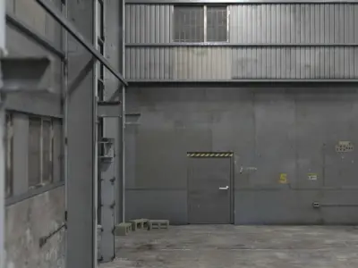 Industrial Warehouse 3D model
