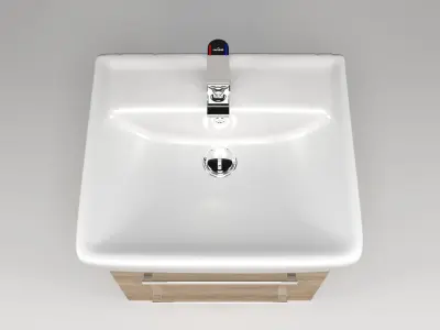 Bathroom Furniture set 01 3D model