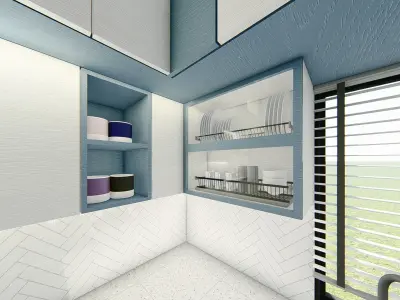 KITCHEN INTERIOR DESIGN 3D model