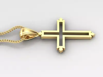 Cross Light Gold 4CP032 3DM STL 3D print model purchase