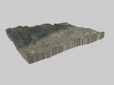 Cordoba City Low-poly 3D model