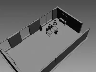 office interior md899 a10 3D model