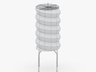 1407 - Paper Lamp Low-poly 3D model