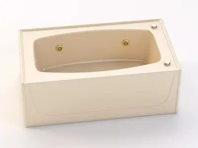Spurlin Industries 60 x 36 Bathtub with Left Hand Drain 3D model