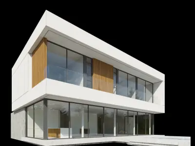 Modern Villa Design - 8 models 3D model