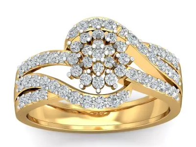 Solitaire Engagement Wedding Diamond Ring 3D print model get