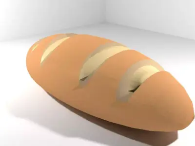 Bread - Frenchbread 3D model