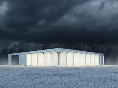 Modern Transparent House 3D model